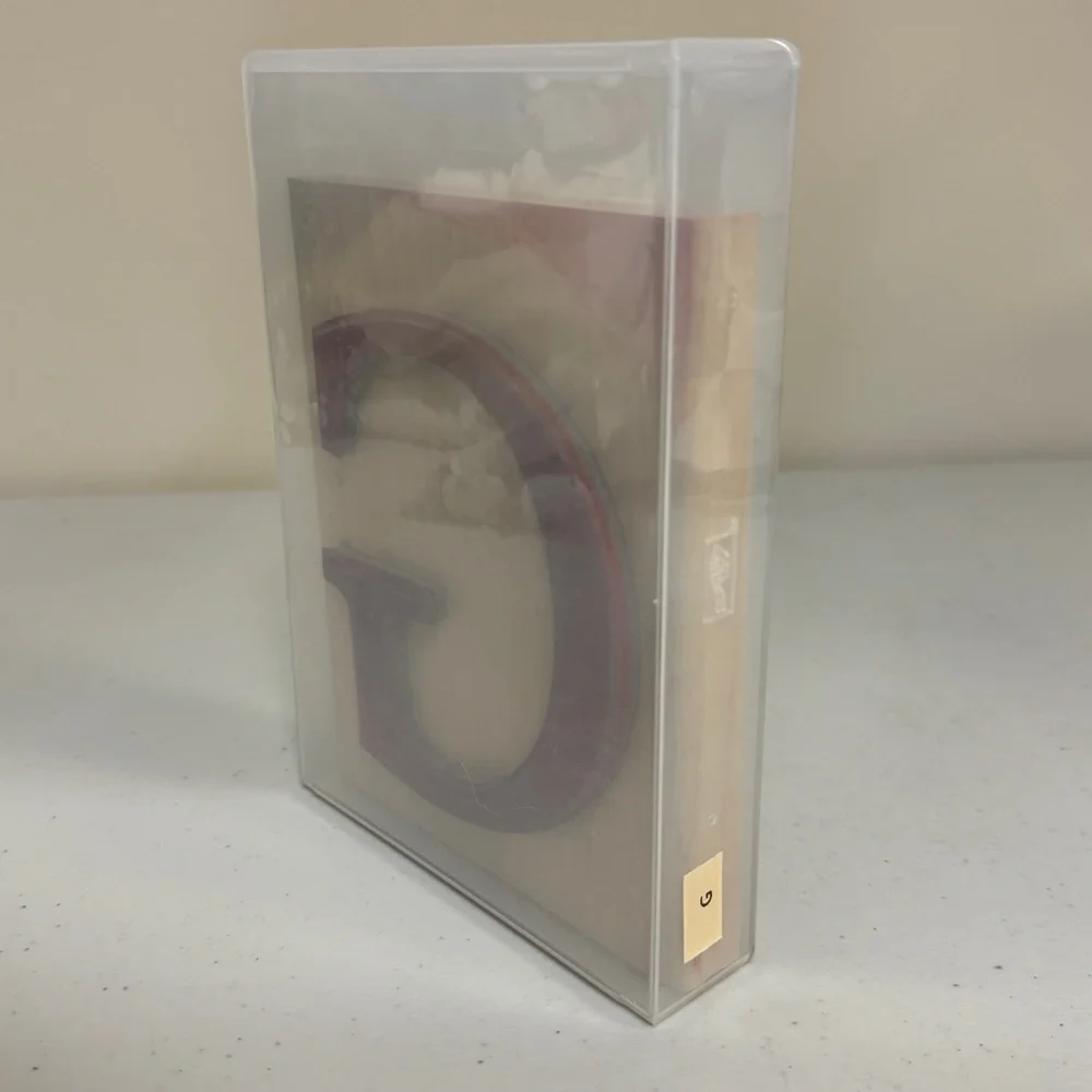 Stampin Up Retired Large G Jumbo Monogram Wood Block  Rubber Stamp Card Scrapbok